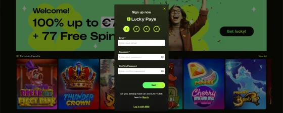 luckypays-registreren