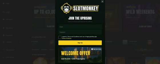 slotmonkey registreren