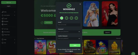 winningz registreren