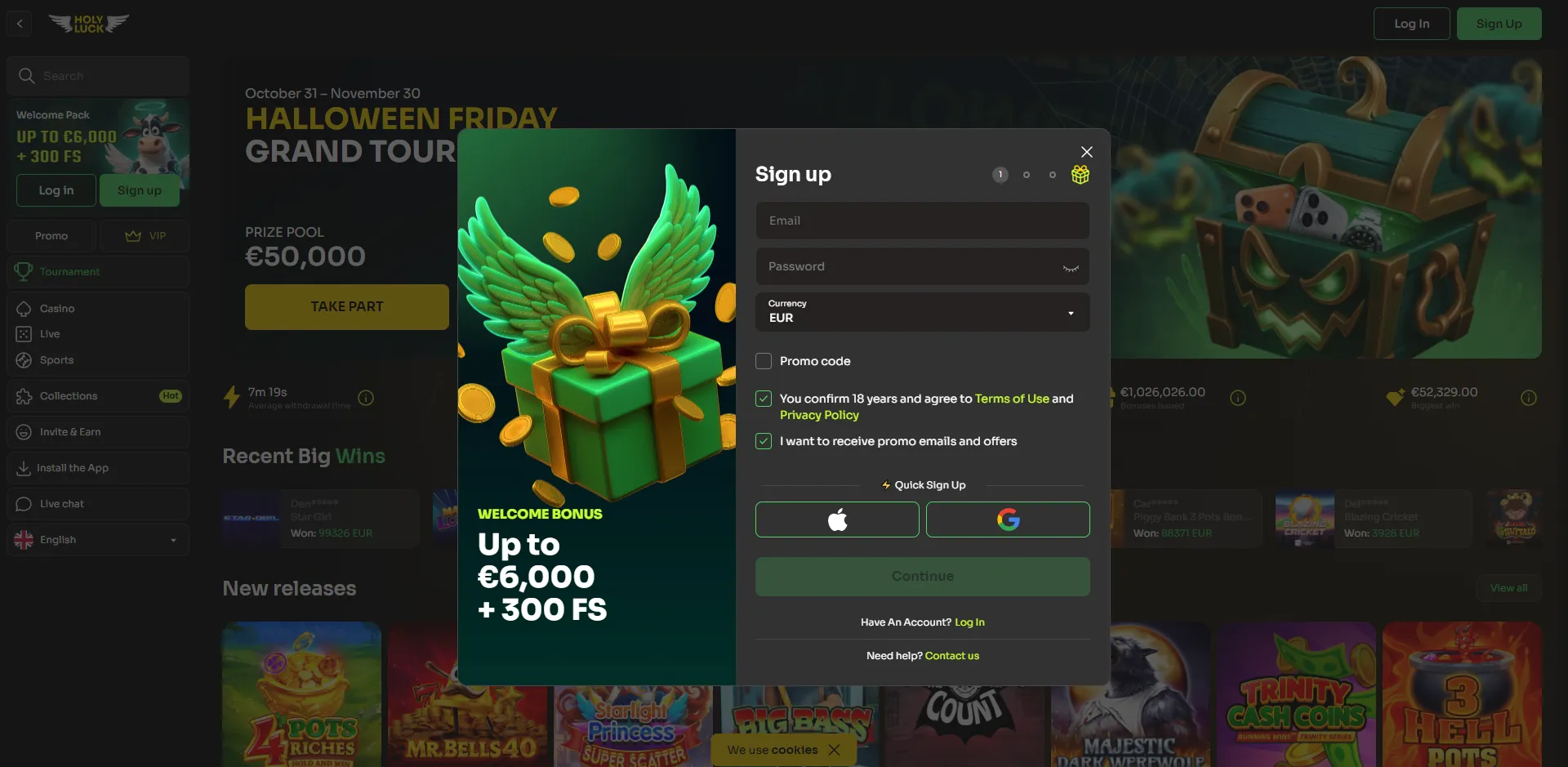 holy-luck-sign-up