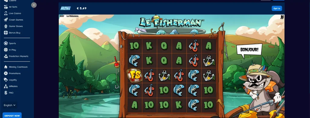 le fisherman spinsino