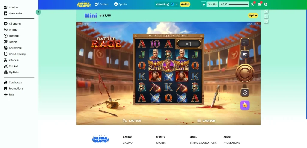 samba slots game review